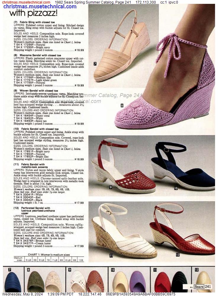 1982 Sears Spring Summer Catalog, Page 241