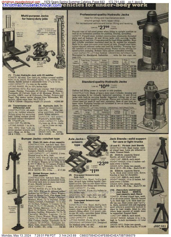 1979 Sears Spring Summer Catalog, Page 683
