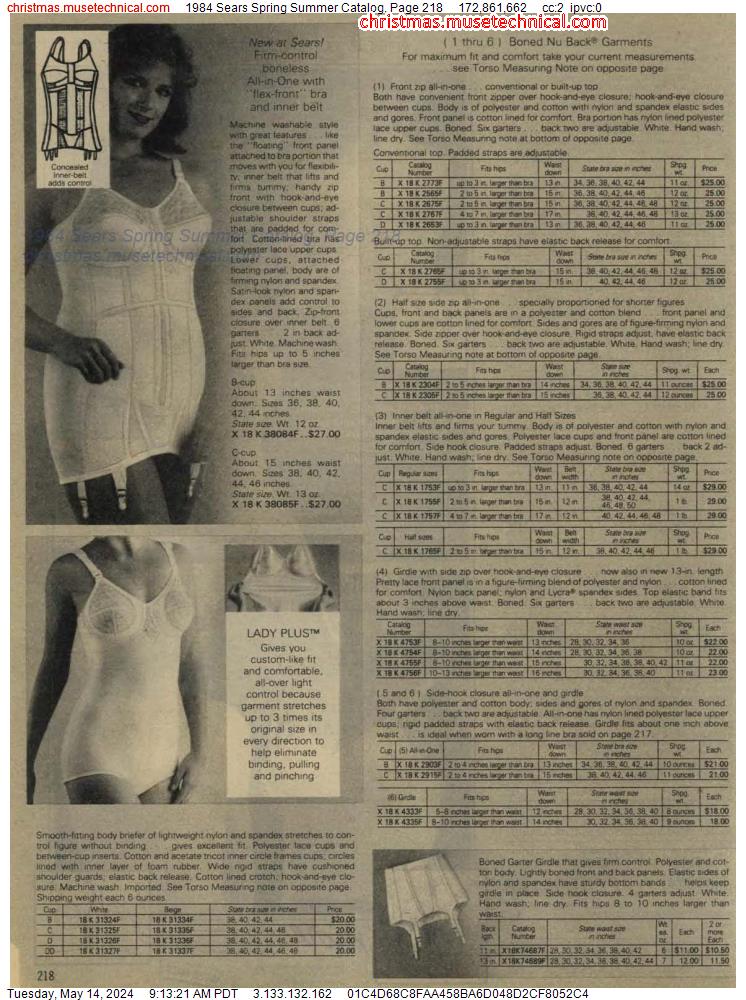 1984 Sears Spring Summer Catalog, Page 218