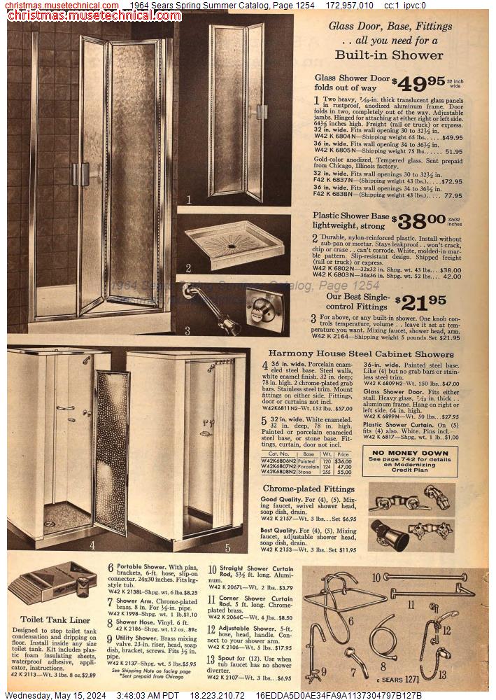 1964 Sears Spring Summer Catalog, Page 1254
