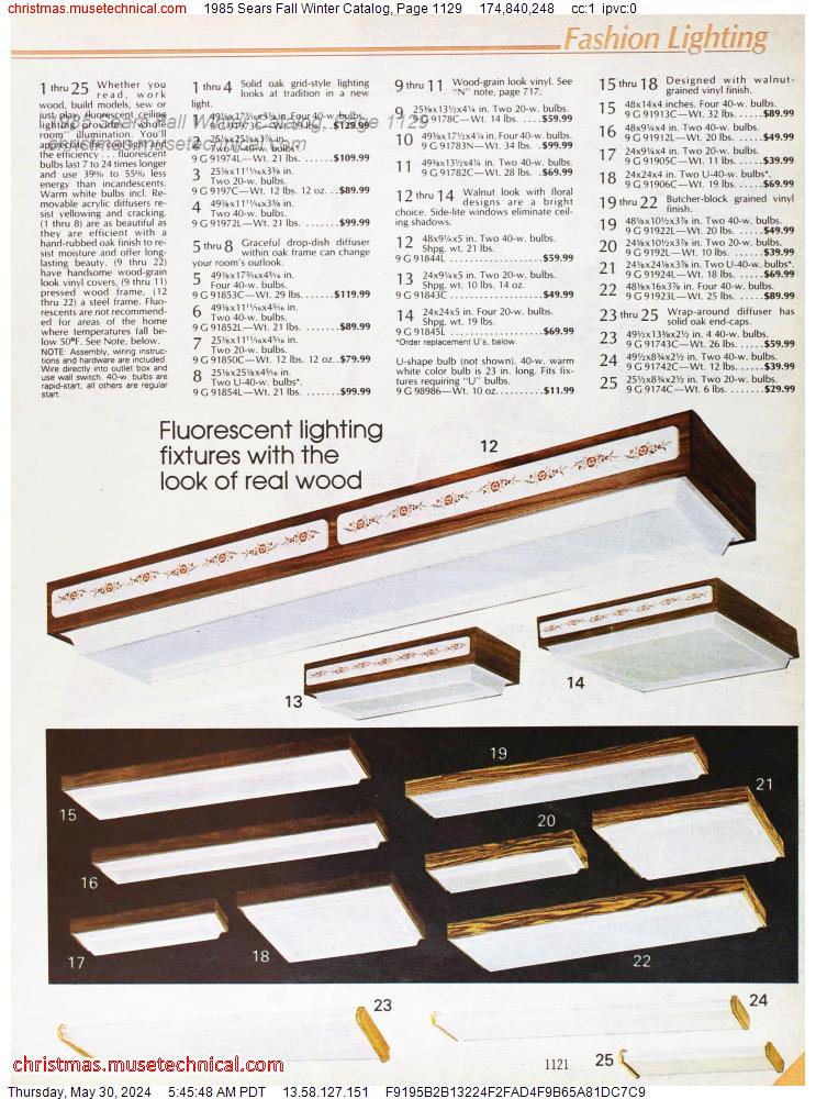 1985 Sears Fall Winter Catalog, Page 1129