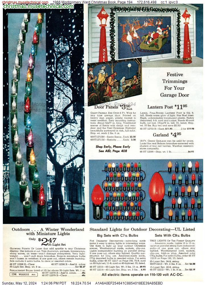 1966 Montgomery Ward Christmas Book, Page 194
