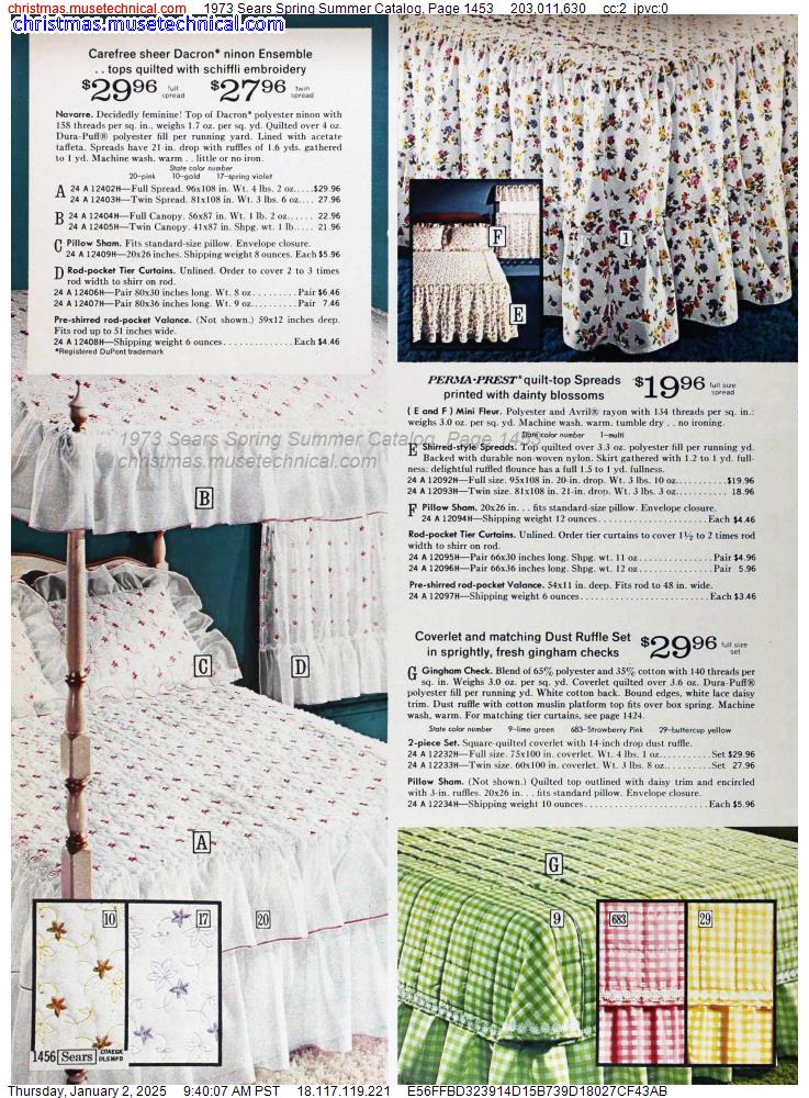 1973 Sears Spring Summer Catalog, Page 1453