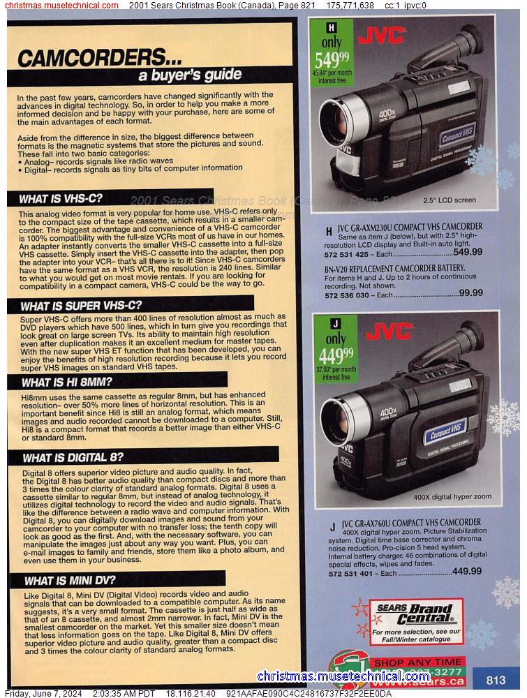 2001 Sears Christmas Book (Canada), Page 821