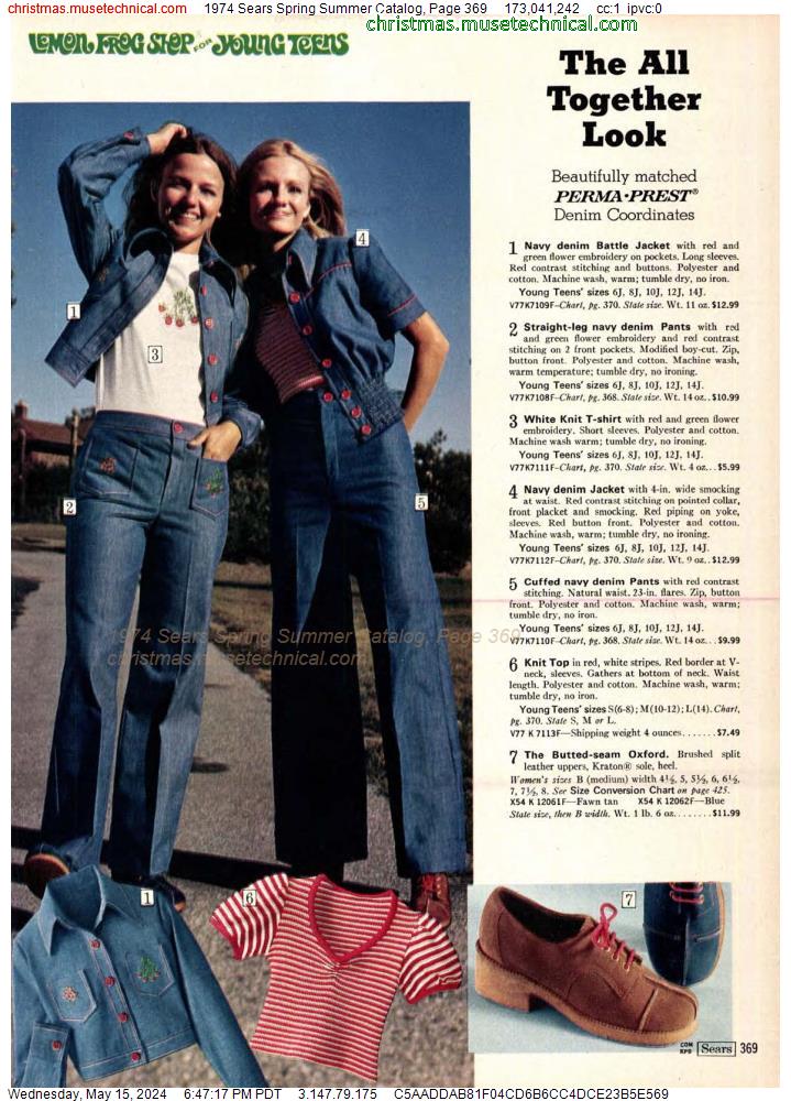 1974 Sears Spring Summer Catalog, Page 369