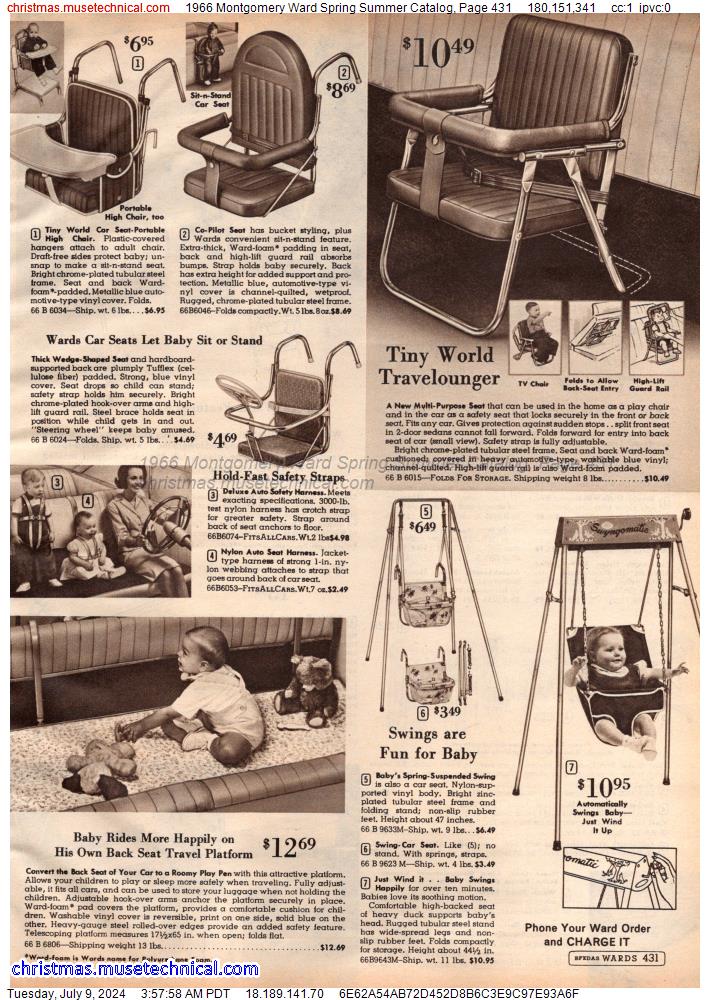 1966 Montgomery Ward Spring Summer Catalog, Page 431