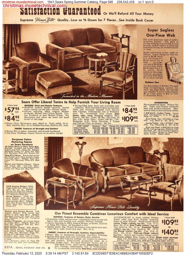 1941 Sears Spring Summer Catalog, Page 586