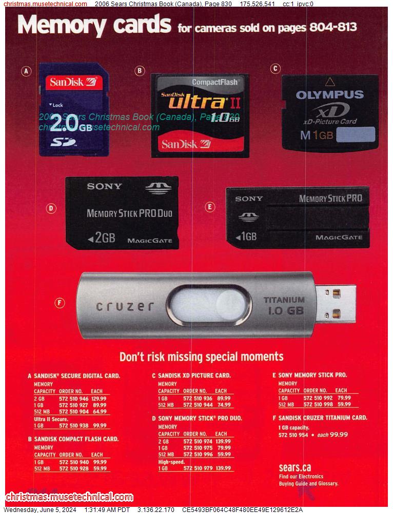 2006 Sears Christmas Book (Canada), Page 830