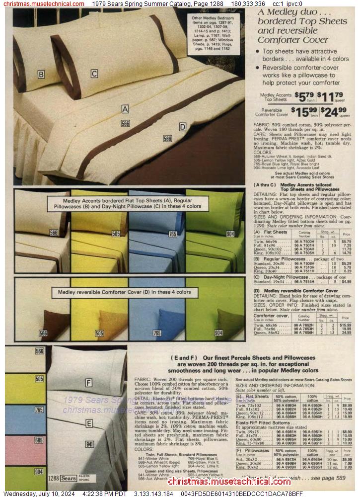 1979 Sears Spring Summer Catalog, Page 1288