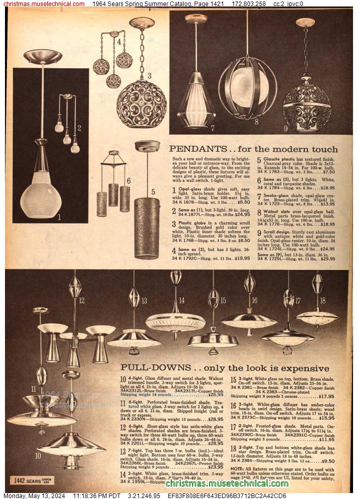 1964 Sears Spring Summer Catalog, Page 1421