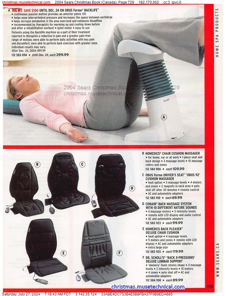 2004 Sears Christmas Book (Canada), Page 729