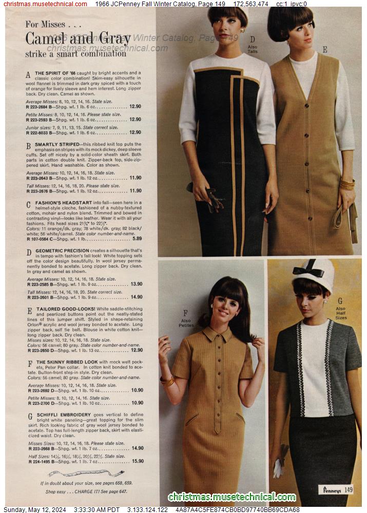 1966 JCPenney Fall Winter Catalog, Page 149