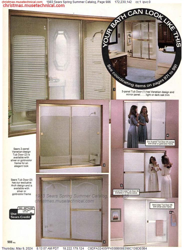 1983 Sears Spring Summer Catalog, Page 986