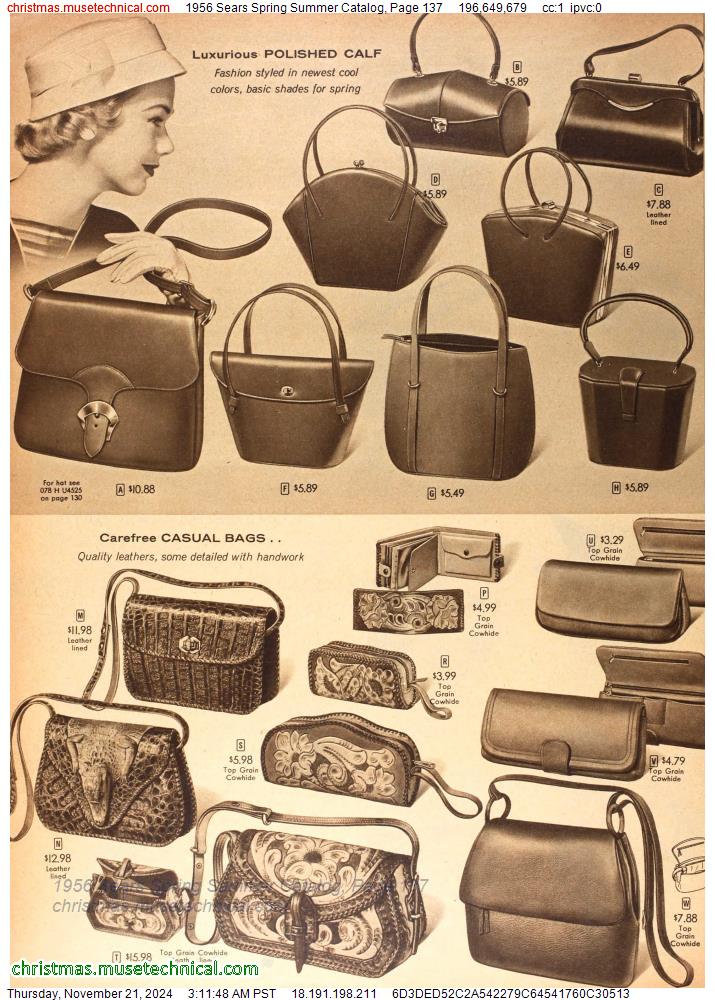 1956 Sears Spring Summer Catalog, Page 137