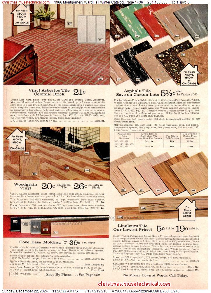 1966 Montgomery Ward Fall Winter Catalog, Page 1436