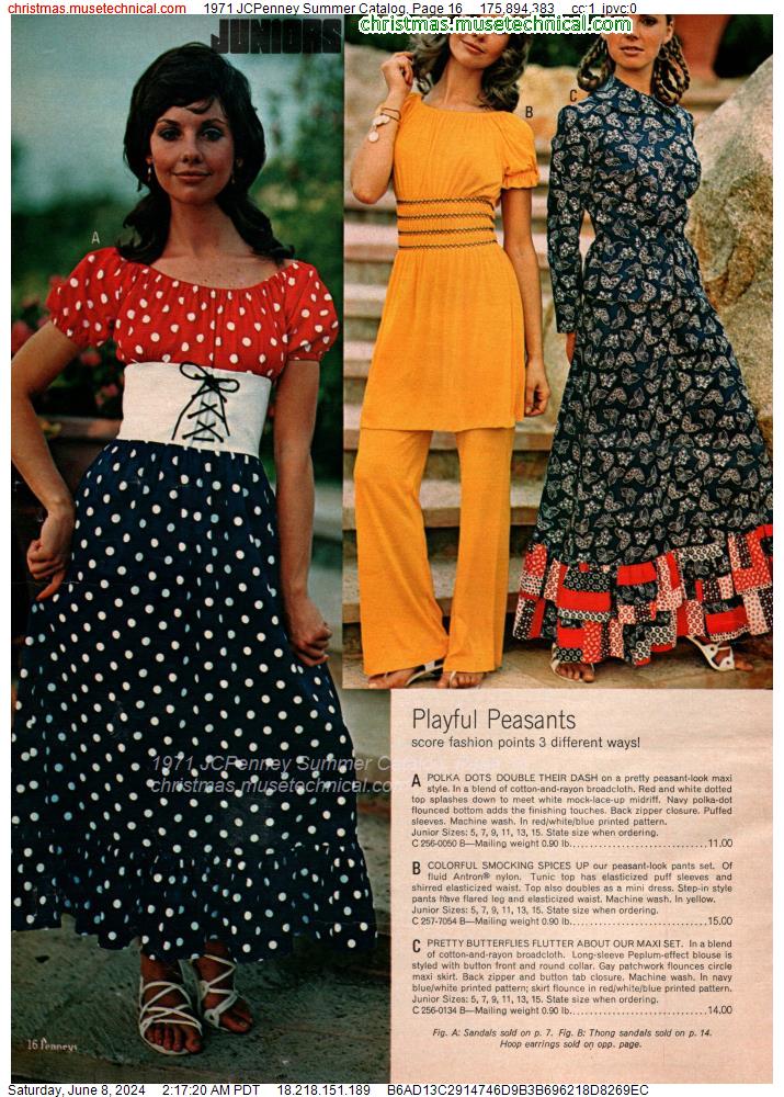 1971 JCPenney Summer Catalog, Page 16