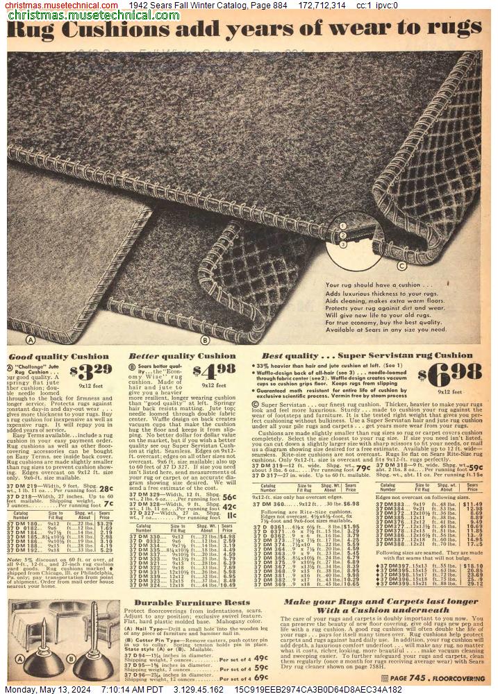 1942 Sears Fall Winter Catalog, Page 884