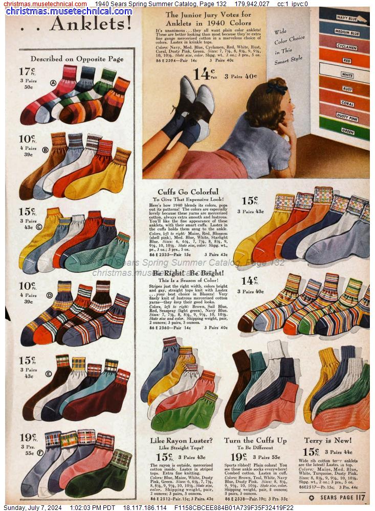 1940 Sears Spring Summer Catalog, Page 132