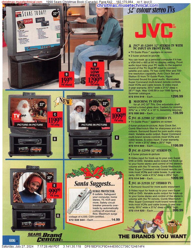 1998 Sears Christmas Book (Canada), Page 642