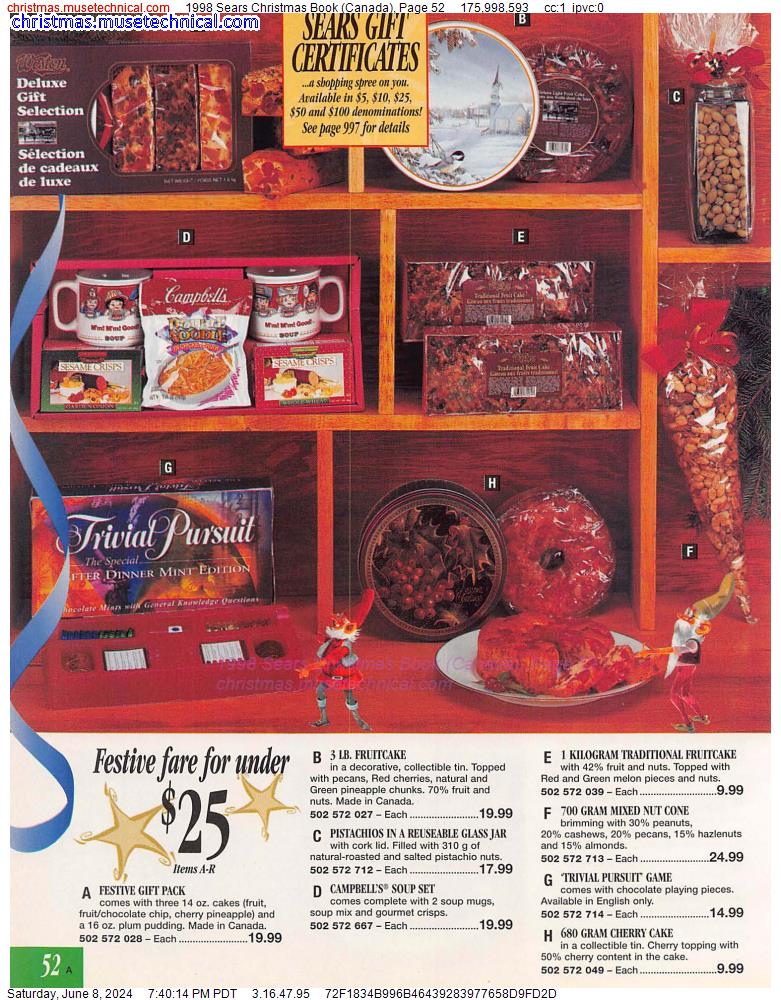 1998 Sears Christmas Book (Canada), Page 52