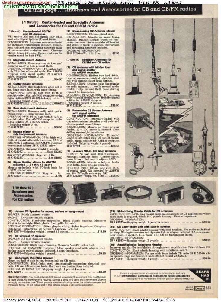 1978 Sears Spring Summer Catalog, Page 633