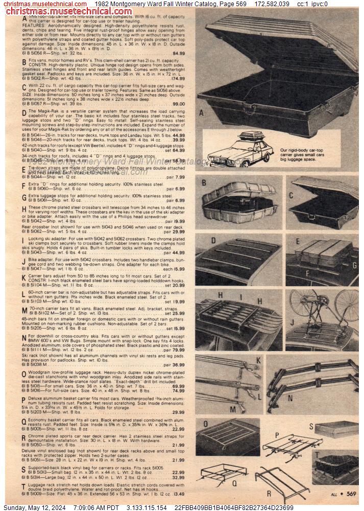 1982 Montgomery Ward Fall Winter Catalog, Page 569