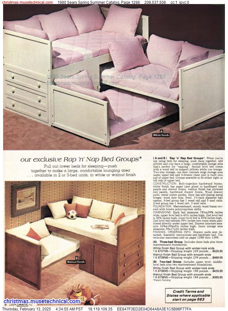 1980 Sears Spring Summer Catalog, Page 1298