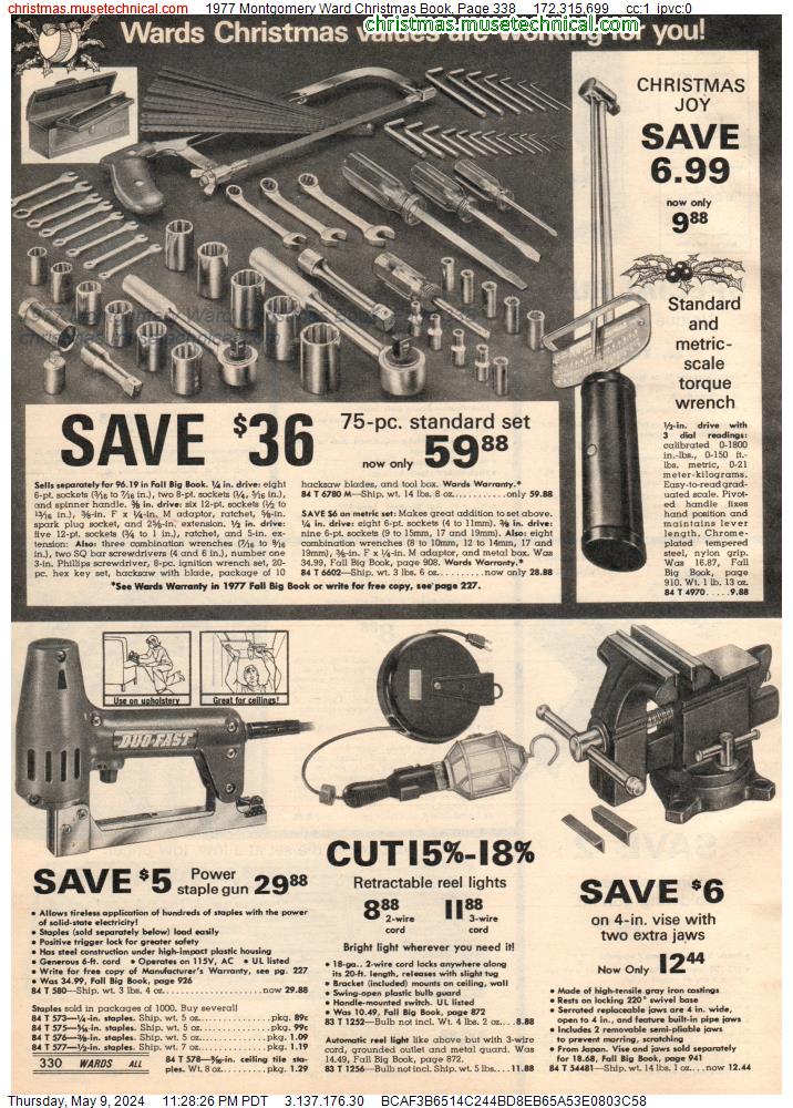 1977 Montgomery Ward Christmas Book, Page 338