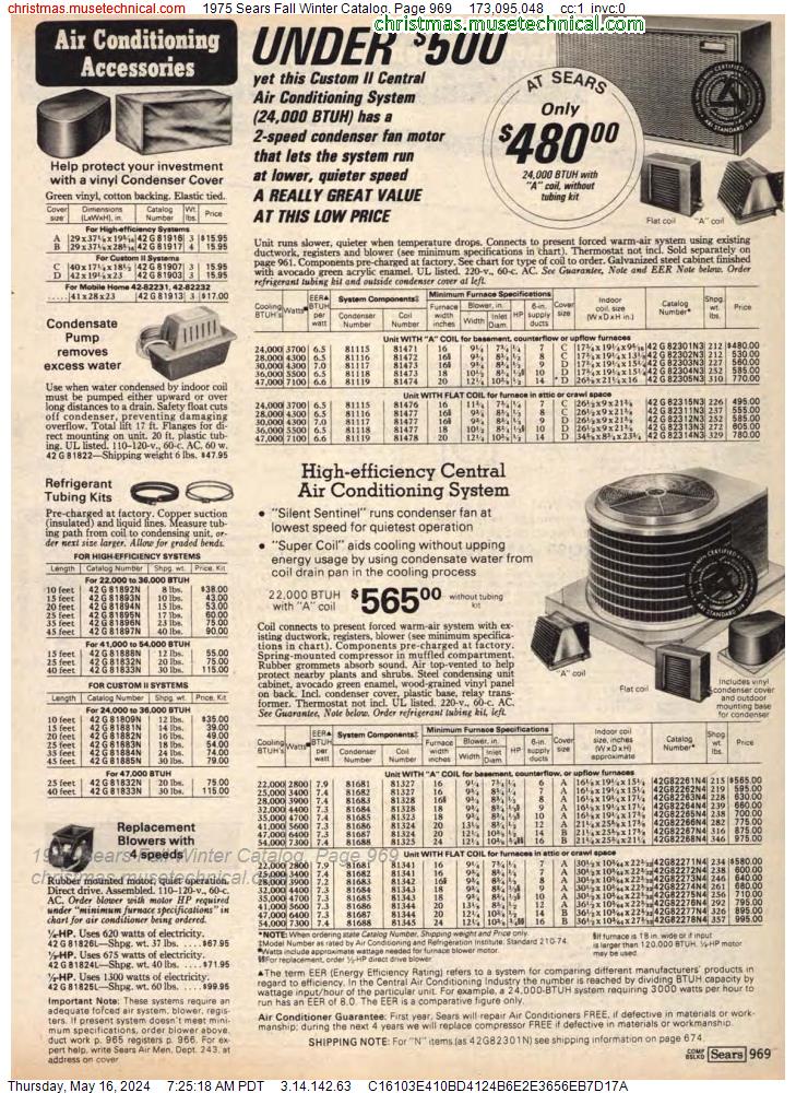 1975 Sears Fall Winter Catalog, Page 969