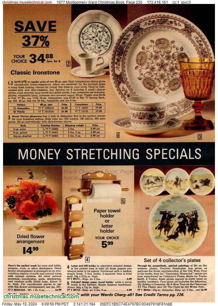 1977 Montgomery Ward Christmas Book, Page 230