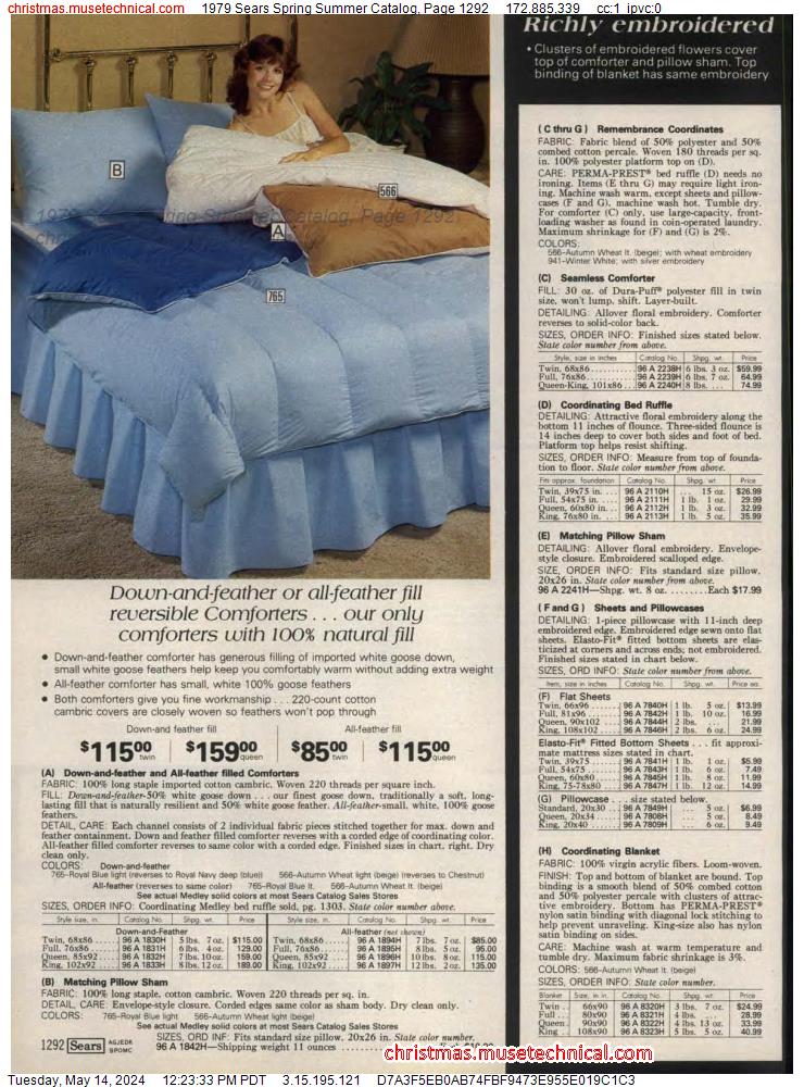 1979 Sears Spring Summer Catalog, Page 1292