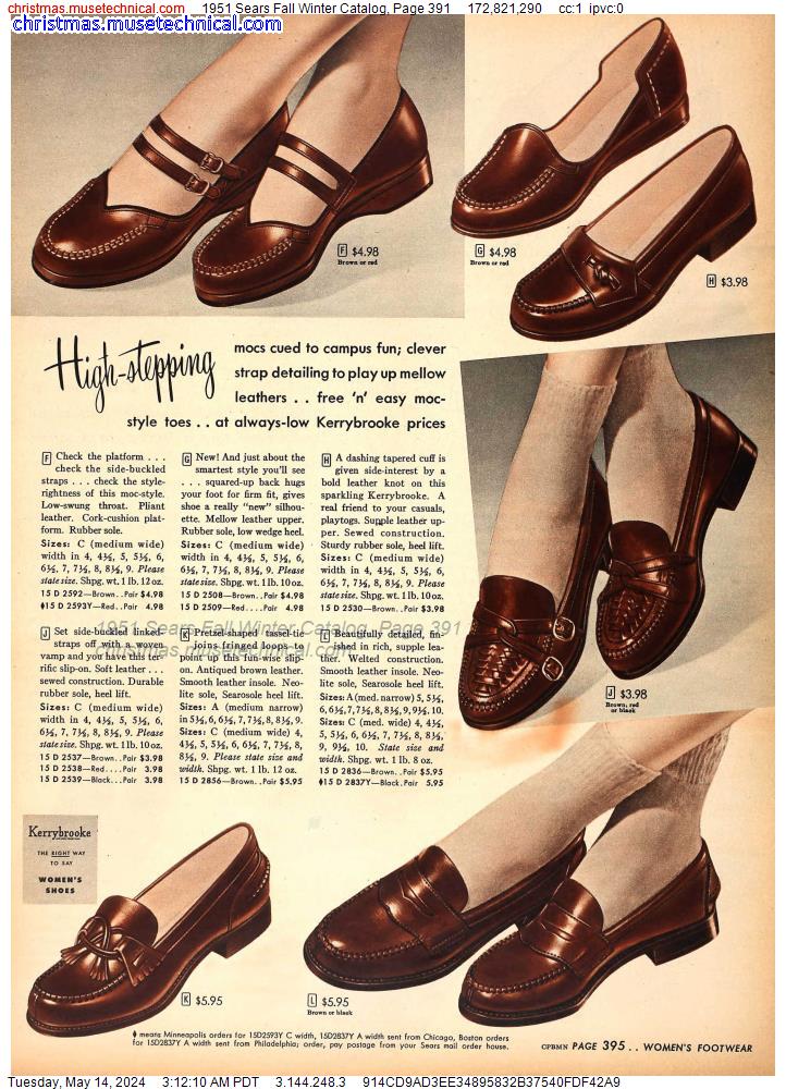 1951 Sears Fall Winter Catalog, Page 391