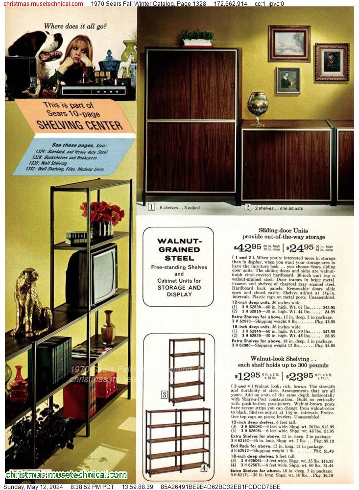 1970 Sears Fall Winter Catalog, Page 1328
