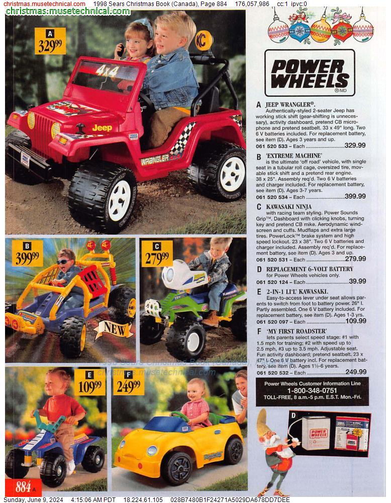 1998 Sears Christmas Book (Canada), Page 884