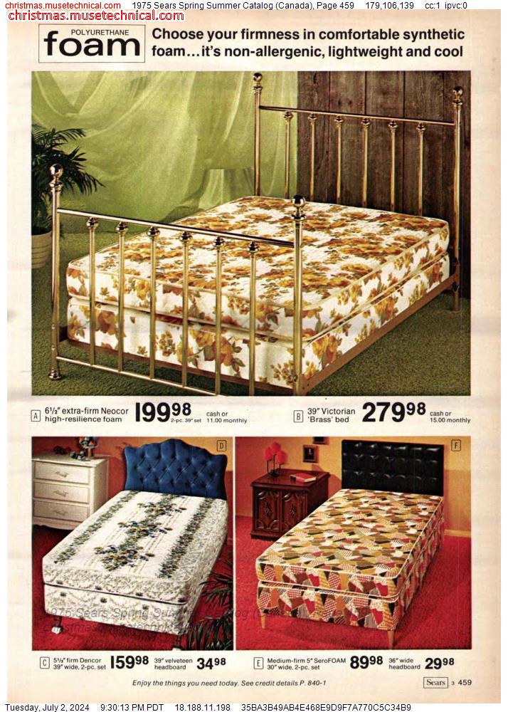 1975 Sears Spring Summer Catalog (Canada), Page 459