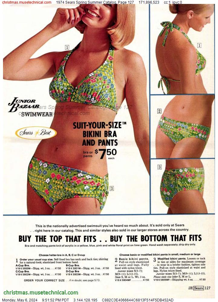 1974 Sears Spring Summer Catalog, Page 127