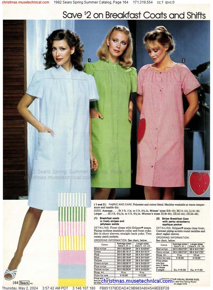 1982 Sears Spring Summer Catalog, Page 164