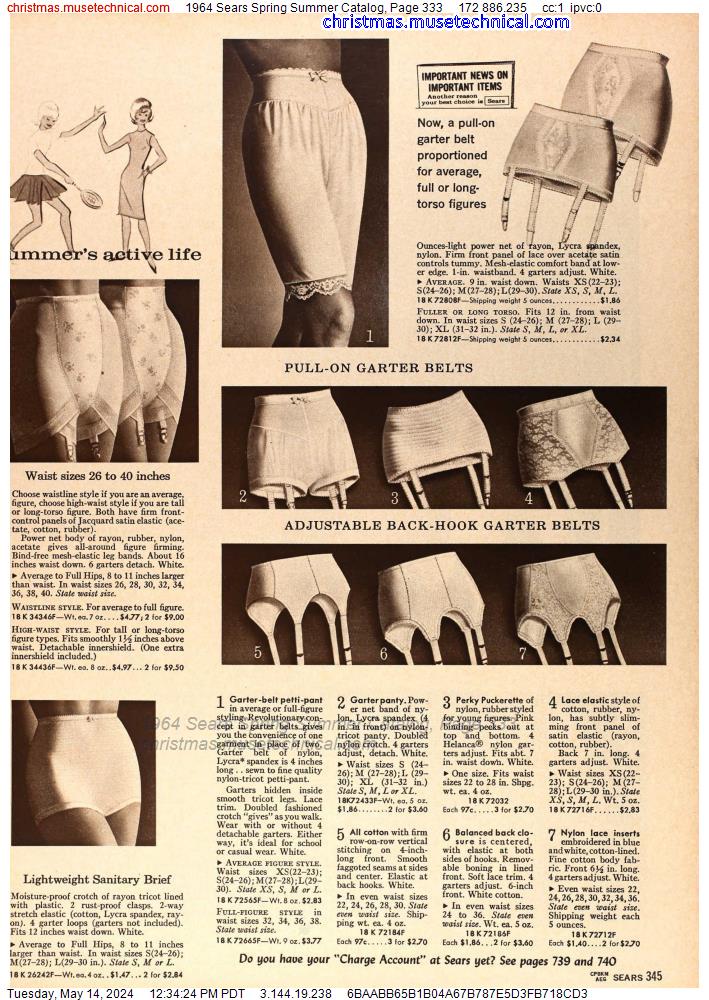 1964 Sears Spring Summer Catalog, Page 333
