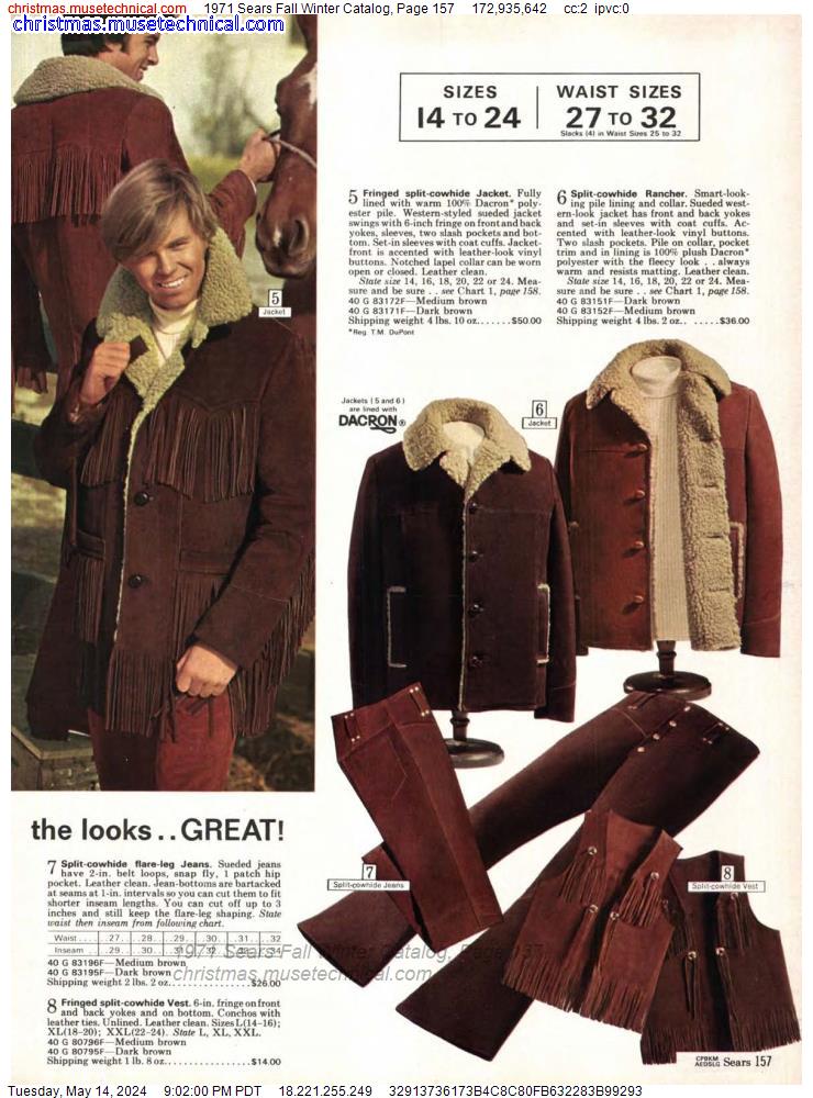 1971 Sears Fall Winter Catalog, Page 157