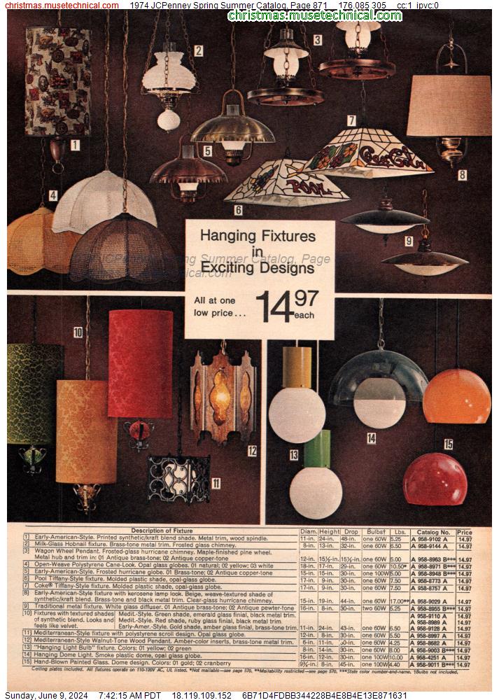 1974 JCPenney Spring Summer Catalog, Page 871