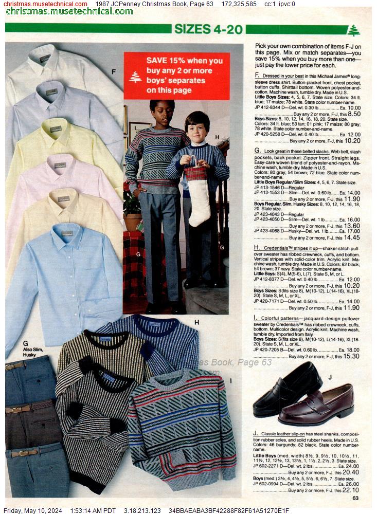 1987 JCPenney Christmas Book, Page 63