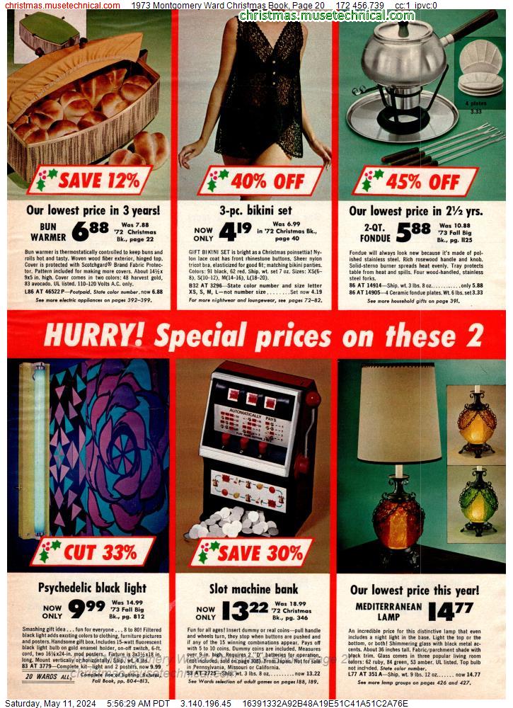 1973 Montgomery Ward Christmas Book, Page 20