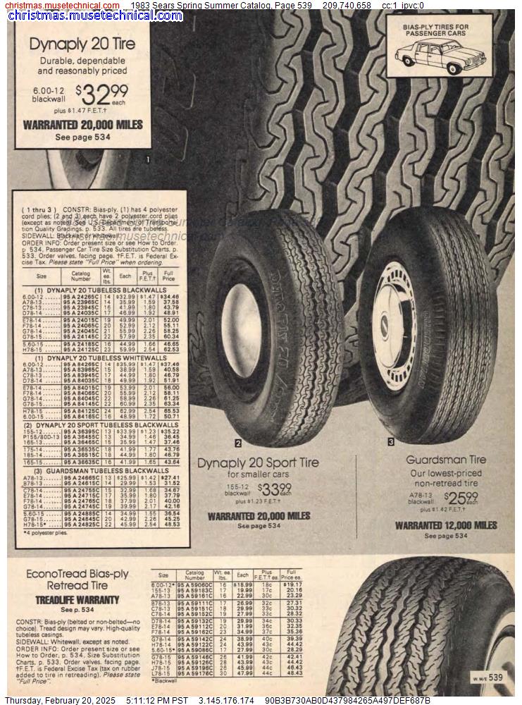 1983 Sears Spring Summer Catalog, Page 539