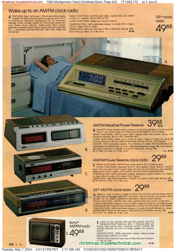 1982 Montgomery Ward Christmas Book, Page 422