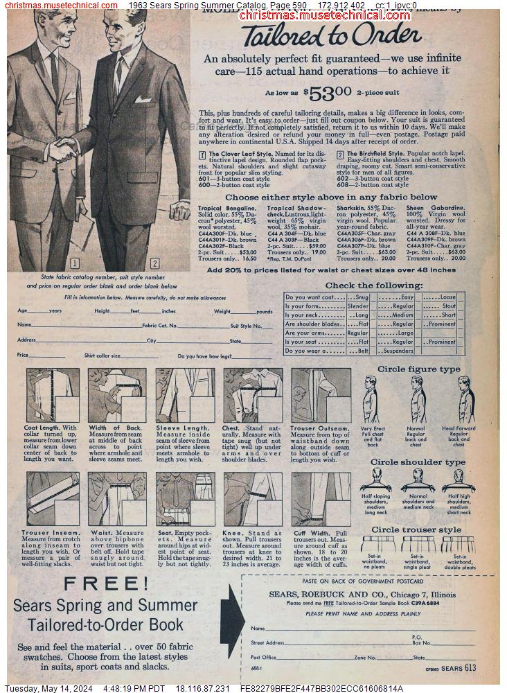 1963 Sears Spring Summer Catalog, Page 590