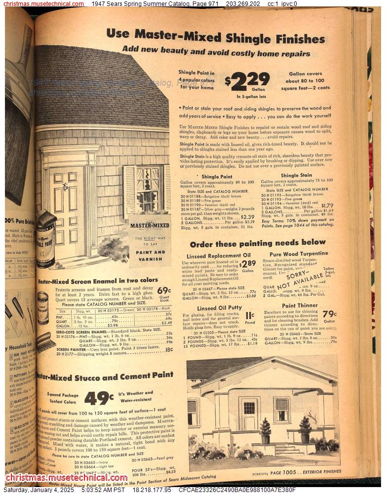 1947 Sears Spring Summer Catalog, Page 971