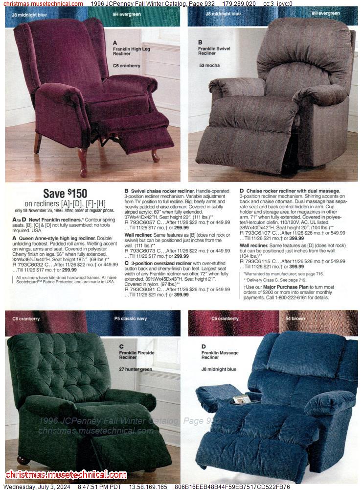 1996 JCPenney Fall Winter Catalog, Page 932
