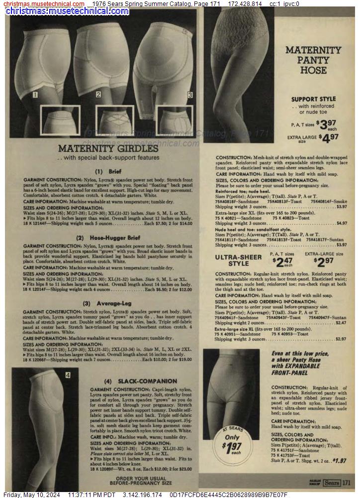 1976 Sears Spring Summer Catalog, Page 171