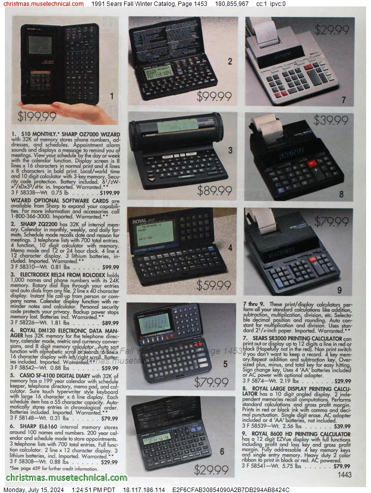 1991 Sears Fall Winter Catalog, Page 1453