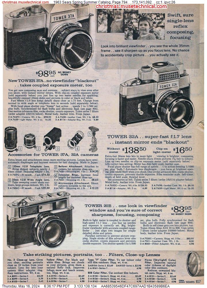1963 Sears Spring Summer Catalog, Page 794